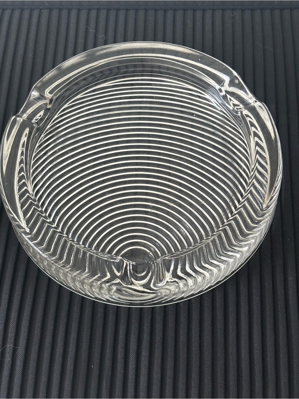Unique glass ashtray